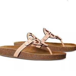 Tory Burch Peach Cloud Miller Sandals